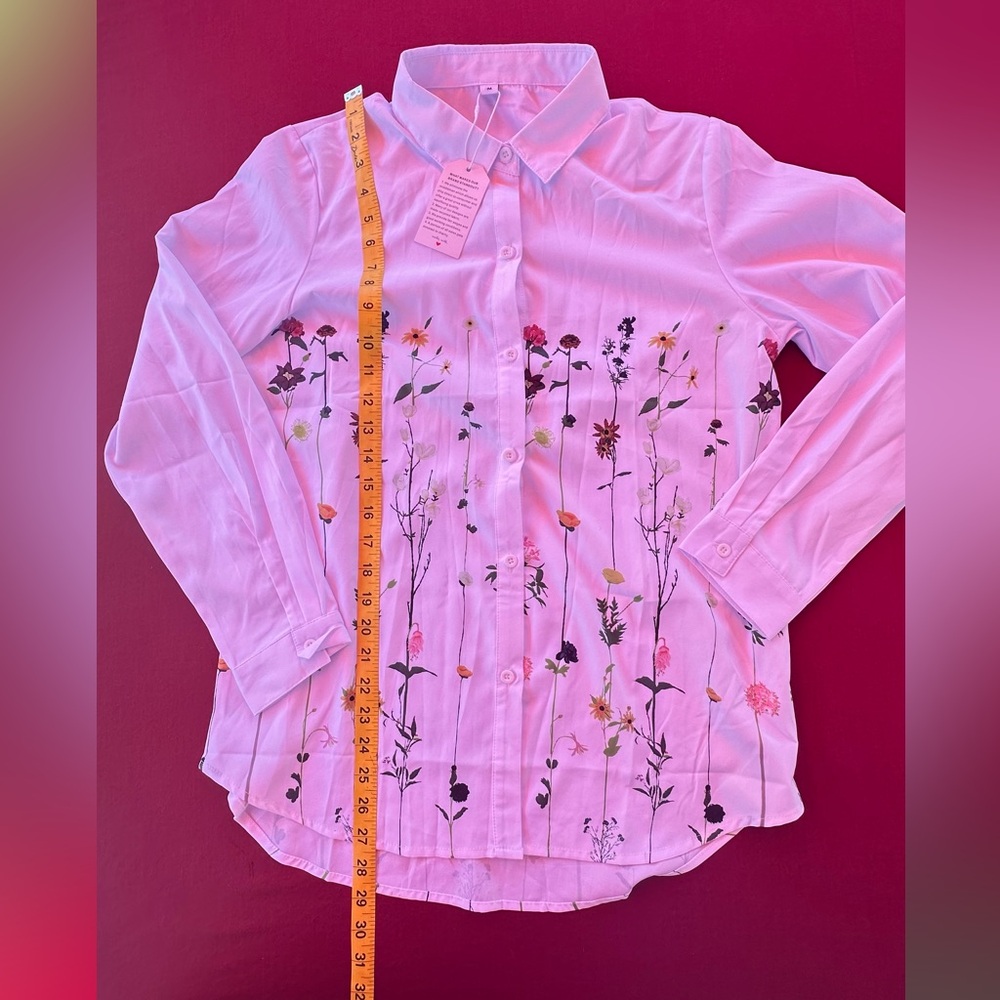Floral Button-Up Blouse